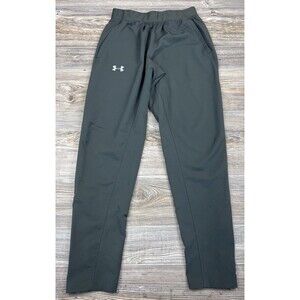 Under Armour Pants Mens MED Green Storm Run Track Athletic Tapered Zip 1327126